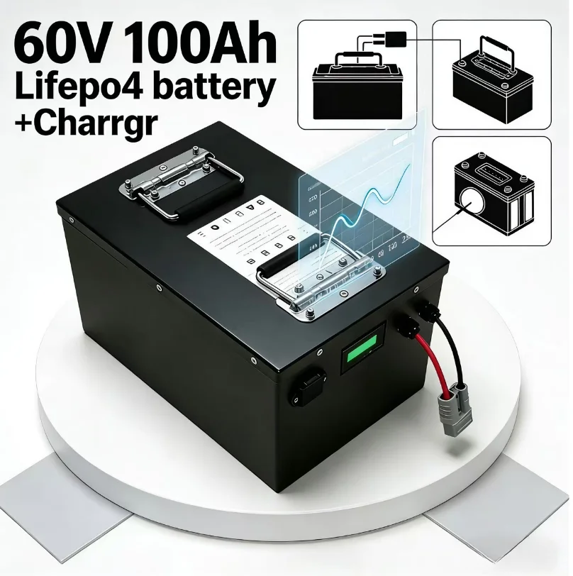 72V 60Ah Lifepo4 Battery Pack - 60V LiFePO4 Battery 100Ah/120Ah/150Ah/200Ah | Bluetooth
