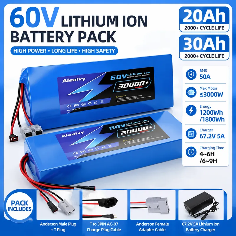  60V 20AH 30AH 21700 Lithium B - огляд і ціна 60V 30Ah Electric Scooter Battery